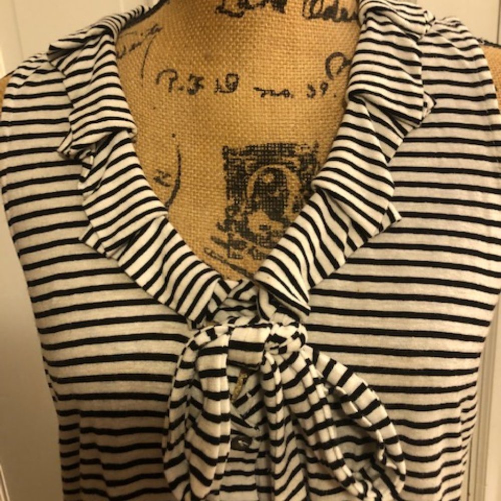 Anthropologie Sleeveless Striped Top